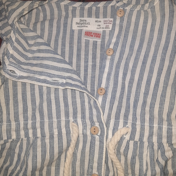 🌞Zara baby striped play suit - Picture 3 of 3